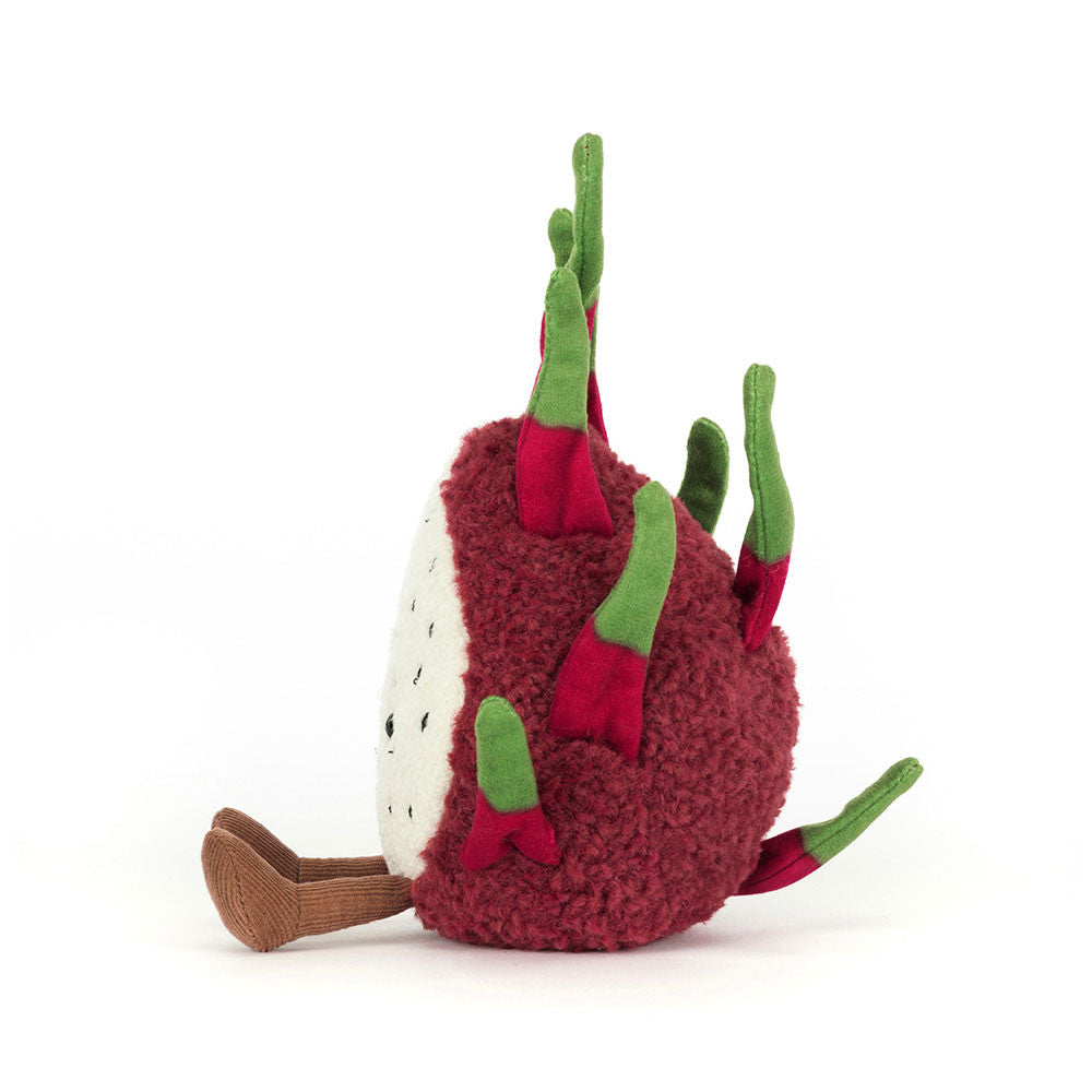 Jellycat Plüsch-Drachenfrucht 22 cm Kuscheltier mit freundlichem Gesicht und weichen Beinen