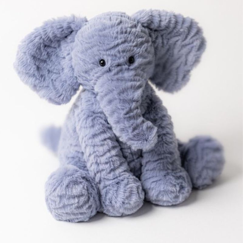 Jellycat Plüsch-Elefant – Blau 27 cm kuscheliges Stofftier mit weichem Fell
