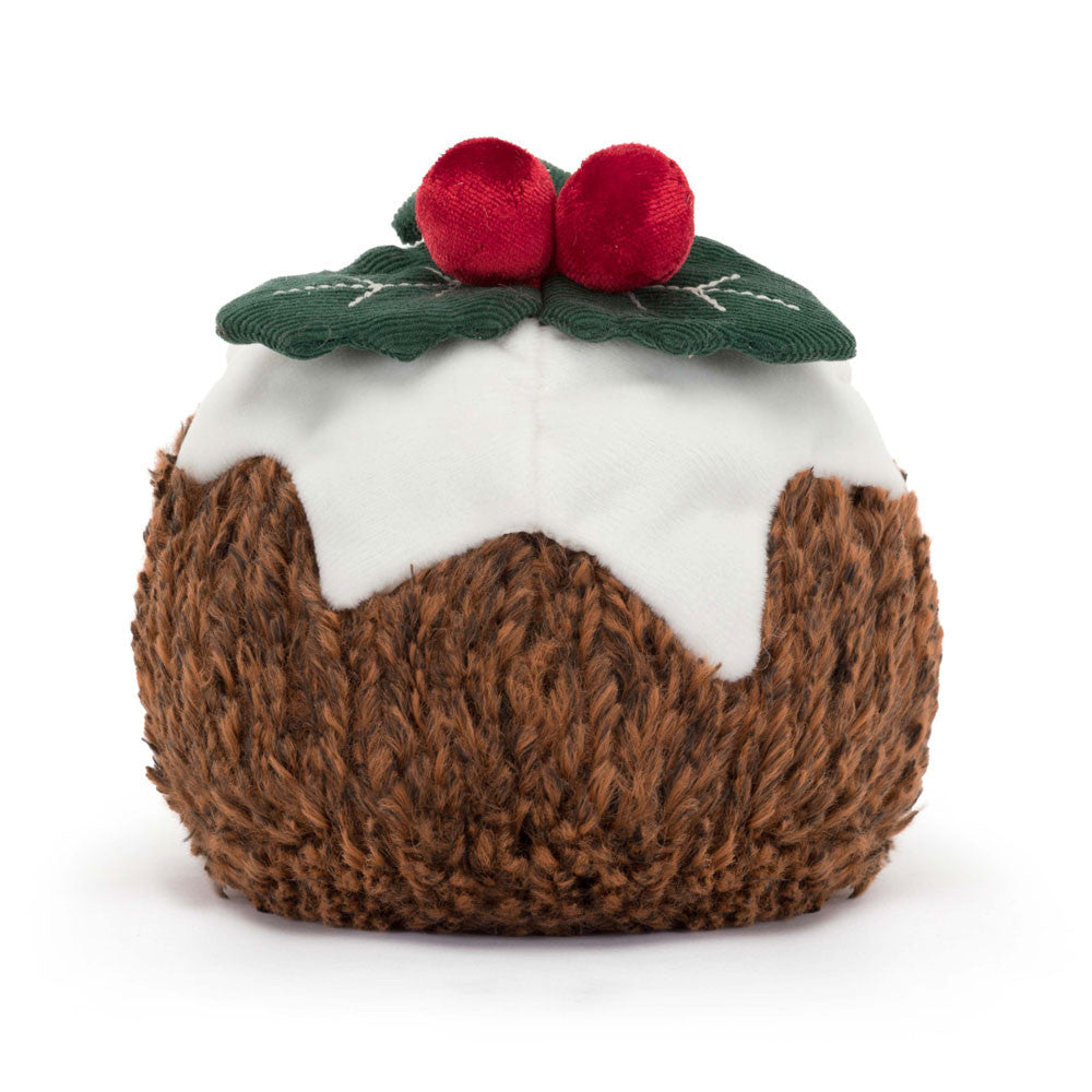 Jellycat Plüsch Pudding 17 cm Kuscheltier mit braunem Fell und niedlichem Gesicht