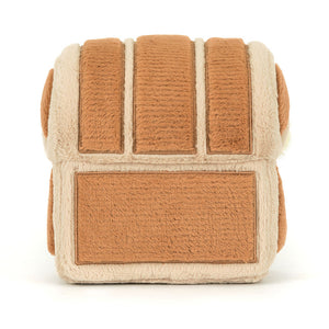 Jellycat Plüsch-Schatzkiste 19 cm Kuscheltier in Braun und Beige weich und kindgerecht