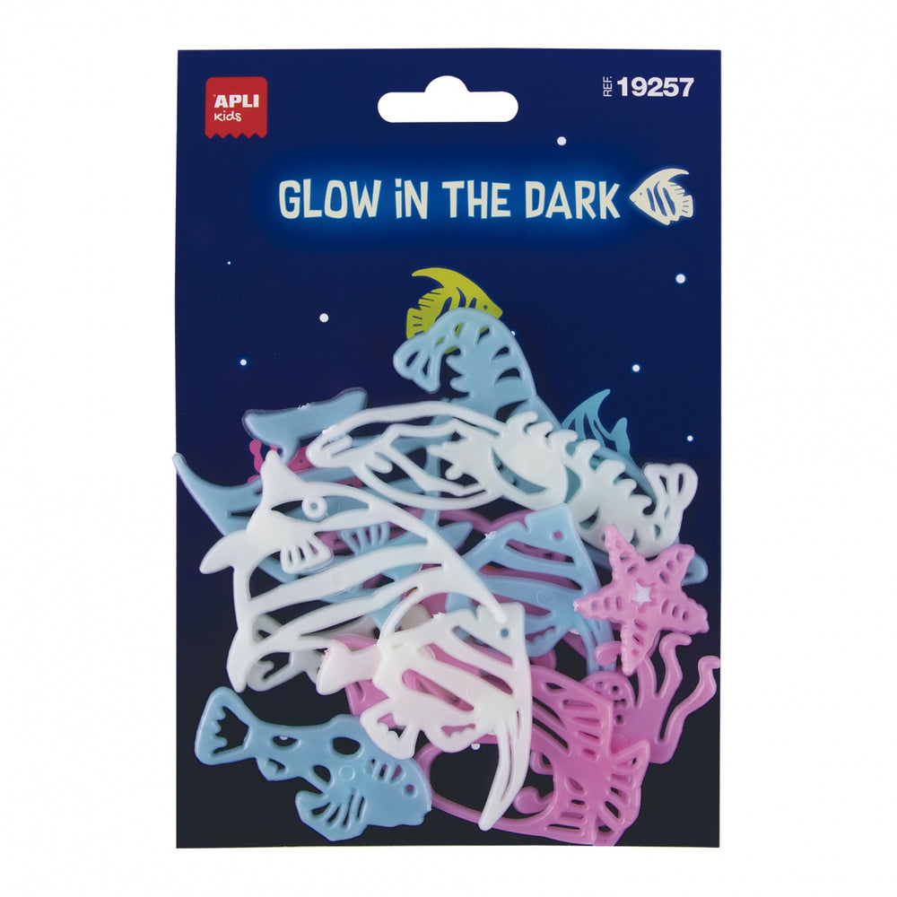 Fluoreszierende Aufkleber – Fische 12 Stück - tablude.com