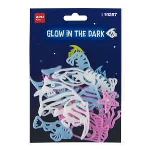 Fluoreszierende Aufkleber – Fische 12 Stück - tablude.com