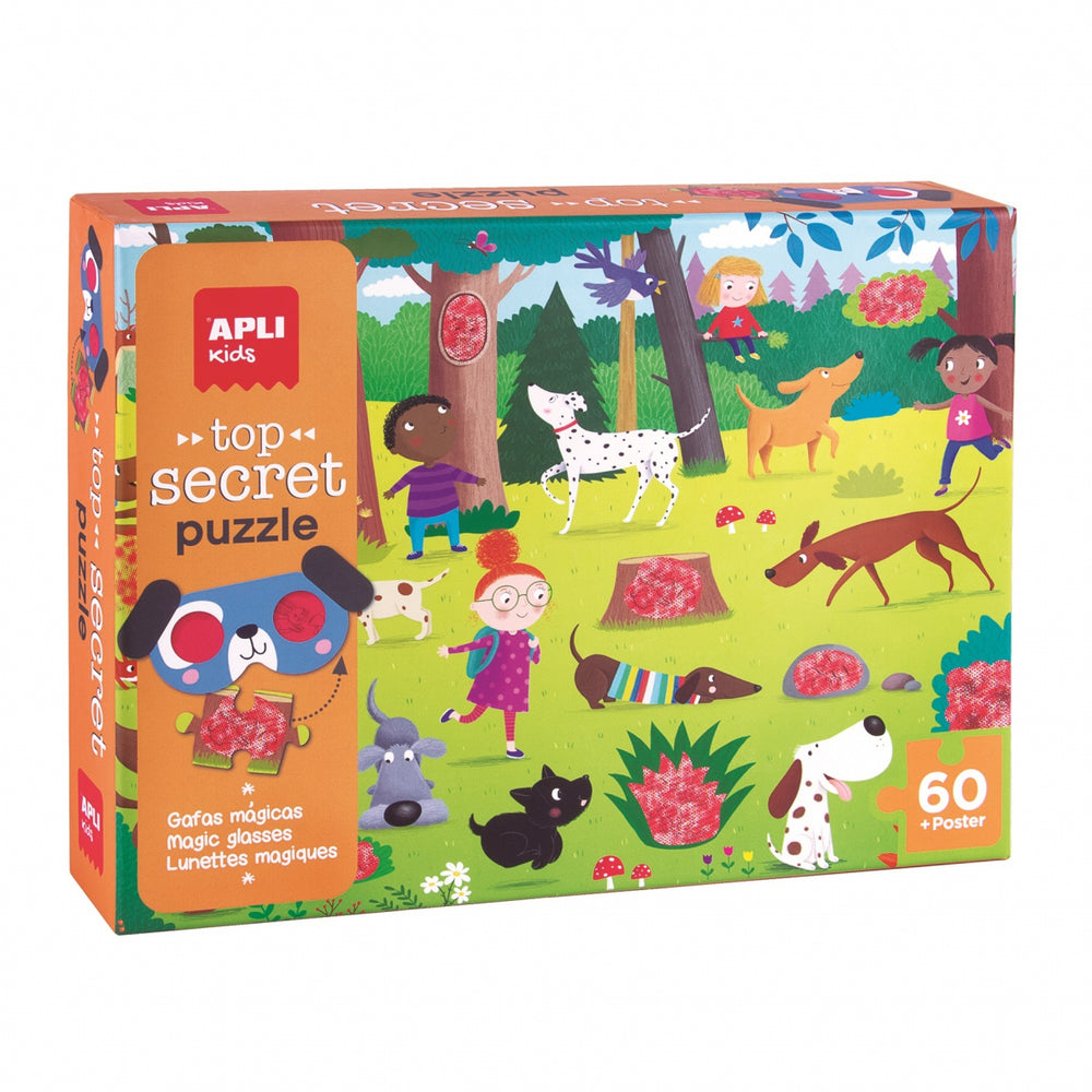 Puzzle mit Zauberbrille – Hunde 4+ - tablude.com