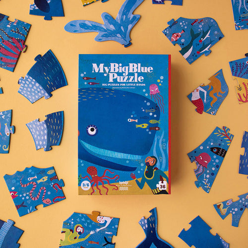 Progressive Puzzle für Kinder – Mein großes Blau! - tablude.com