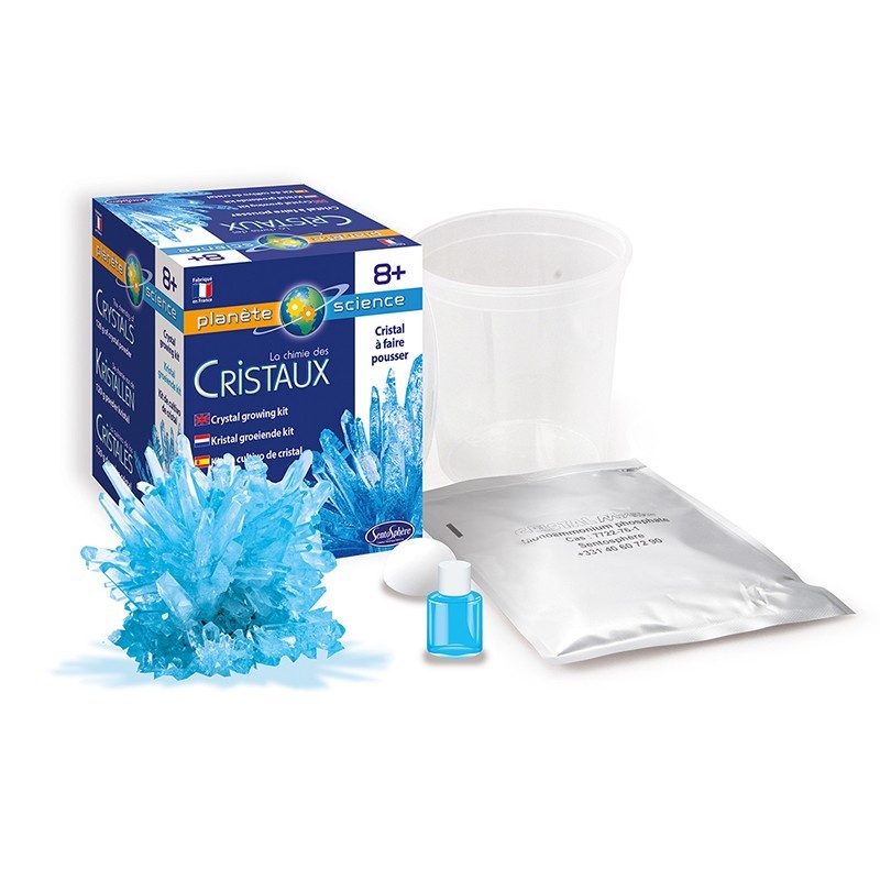 Kristallzucht Set – Blaue Kristalle
