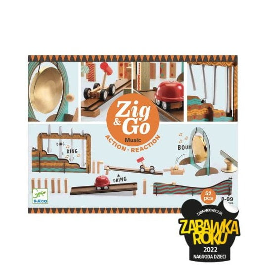 Set zum Bauen von Bahnen Zig&Go  - 52 Teile - tablude.com