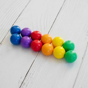 Satz austauschbarer Kugeln für die Kugelbahn Rainbow für die Kugelbahn – 12 Stück - tablude.com