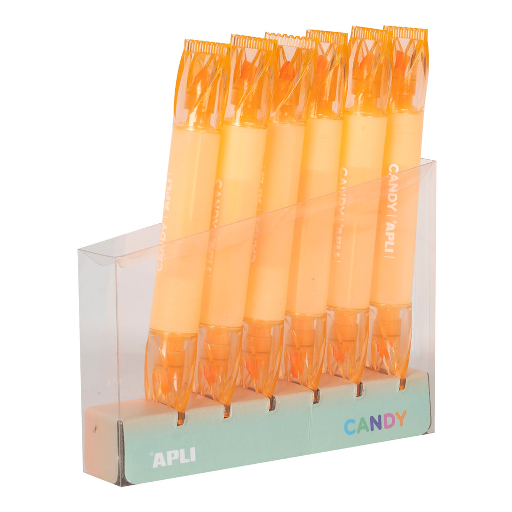Fluoreszierender Marker mit doppelter Spitze – Candy Orange - tablude.com
