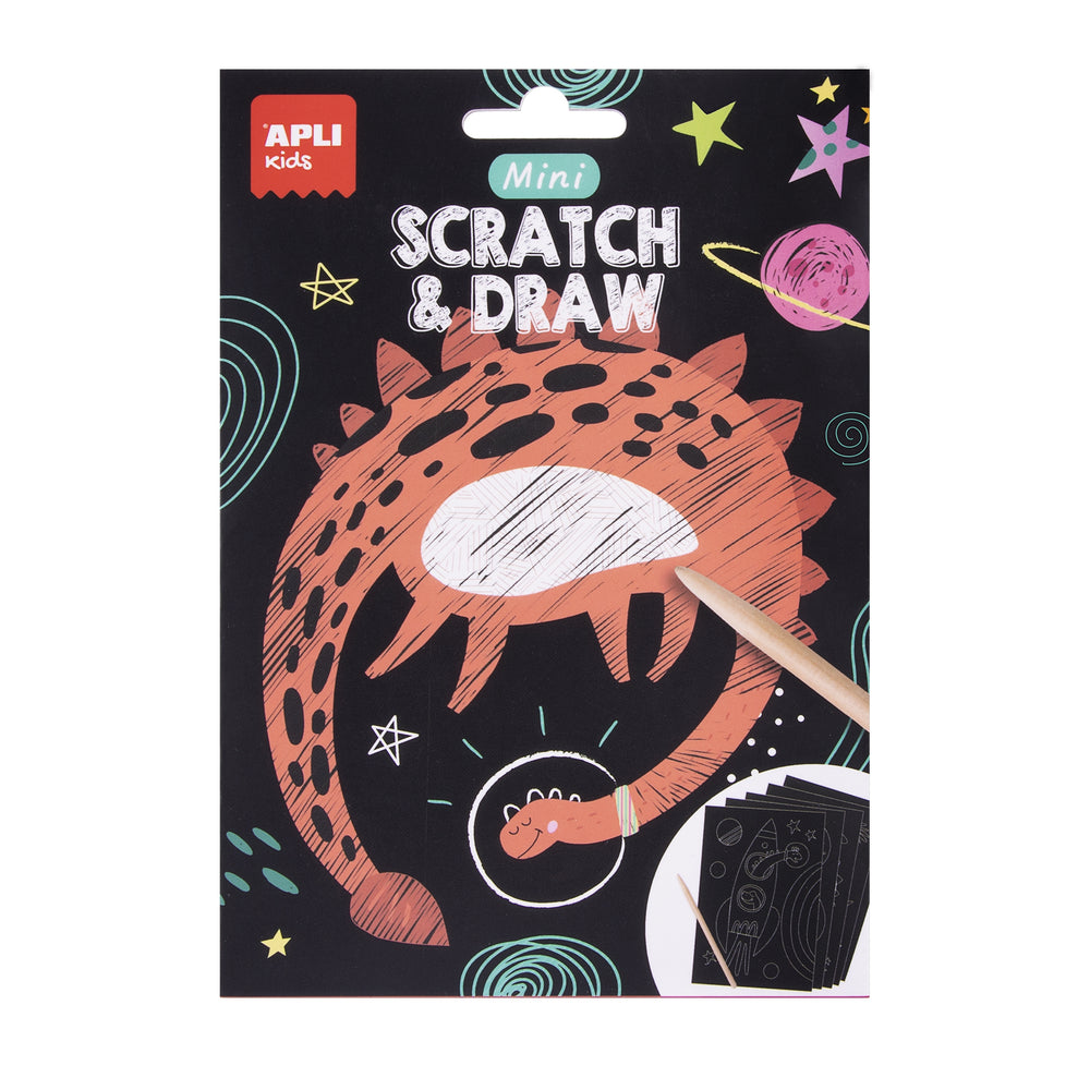 Mini-Kratzbilder – Dinosaurier - tablude.com