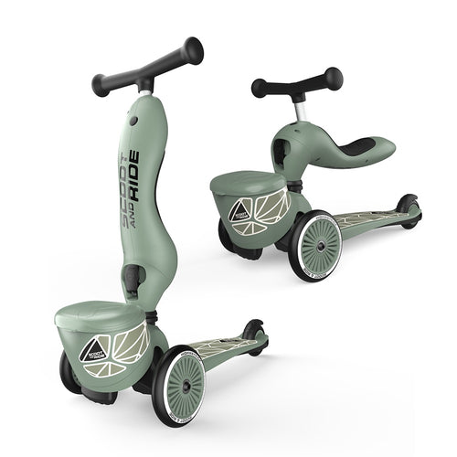 Laufrad und Fahrrad 2in1 Highwaykick 1 Lifestyle  1-5 Jahre - Green Lines - tablude.com