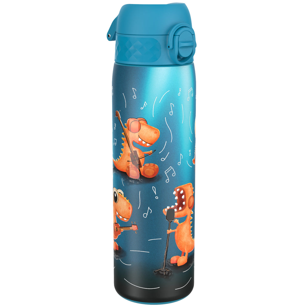 Edelstahl-Trinkflasche 600 ml - Dino-Band