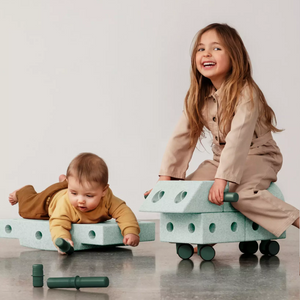 Kreative Bausteine zur Förderung der Grobmotorik Explorer Set – mint 15w1 - tablude.com