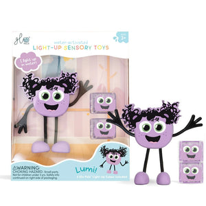 Badefigur Lumi – Set mit zwei im Wasser leuchtenden Sensorikwürfeln - tablude.com