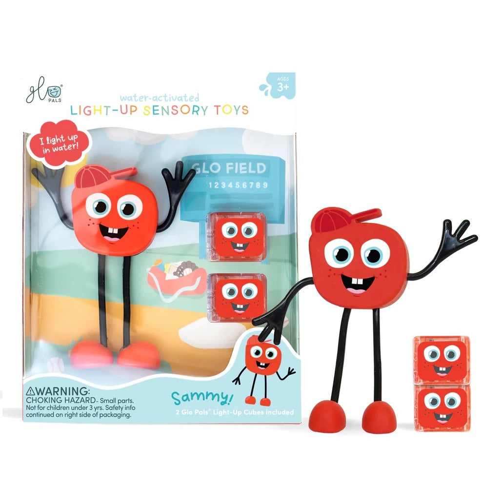 Badefigur Sammy – Set mit zwei im Wasser leuchtenden Sensorikwürfeln - tablude.com