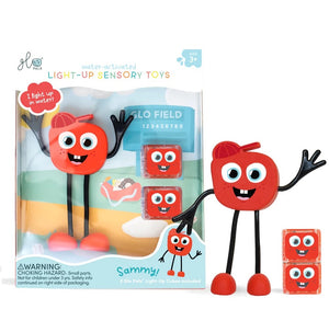 Badefigur Sammy – Set mit zwei im Wasser leuchtenden Sensorikwürfeln - tablude.com