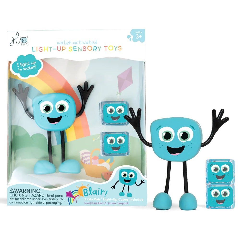 Badefigur Blair – Set mit zwei im Wasser leuchtenden Sensorikwürfeln - tablude.com