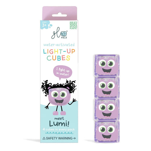 Sensorikwürfel, die im Wasser leuchten Lumi – violett - tablude.com