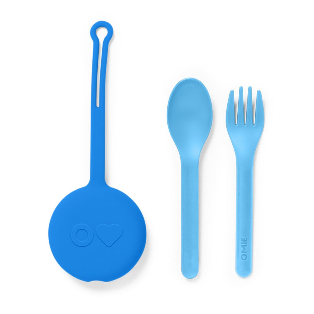 Anhänger – Hülle mit Besteck OmiePod – Capri Blue