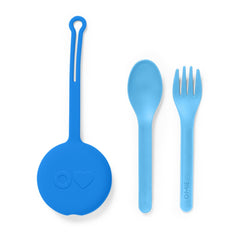 Anhänger – Hülle mit Besteck OmiePod – Capri Blue