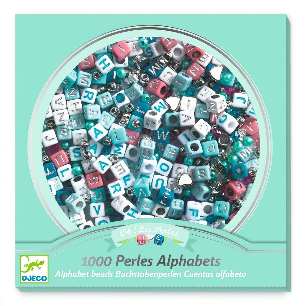 Set zum Basteln von Schmuck - Silberne Buchstaben - tablude.com