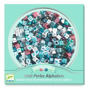 Set zum Basteln von Schmuck - Silberne Buchstaben - tablude.com