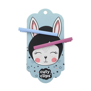 Haarclips Cuty Clips - Moon Rabbit Blau-Pink