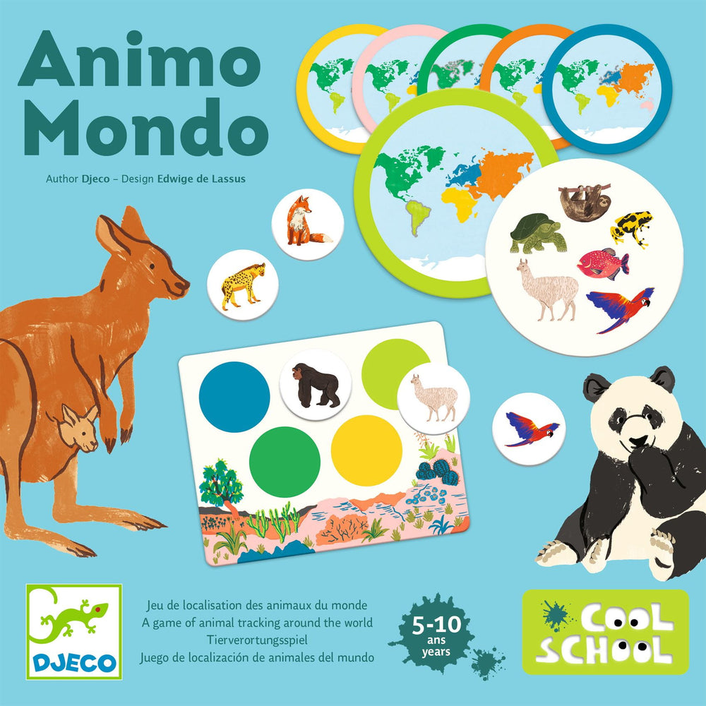 Gra edukacyjna lotto Djeco - Zwierzęta Świata - tablude.com