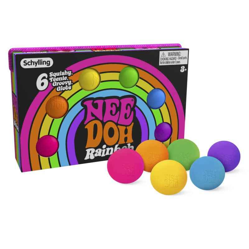 Sensorischer Knete - Rainbow Teenie Needoh 6 Stück - tablude.com