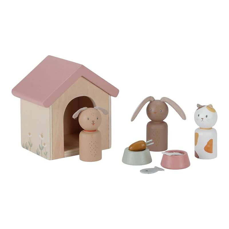 Holztiere, 9-teiliges Set