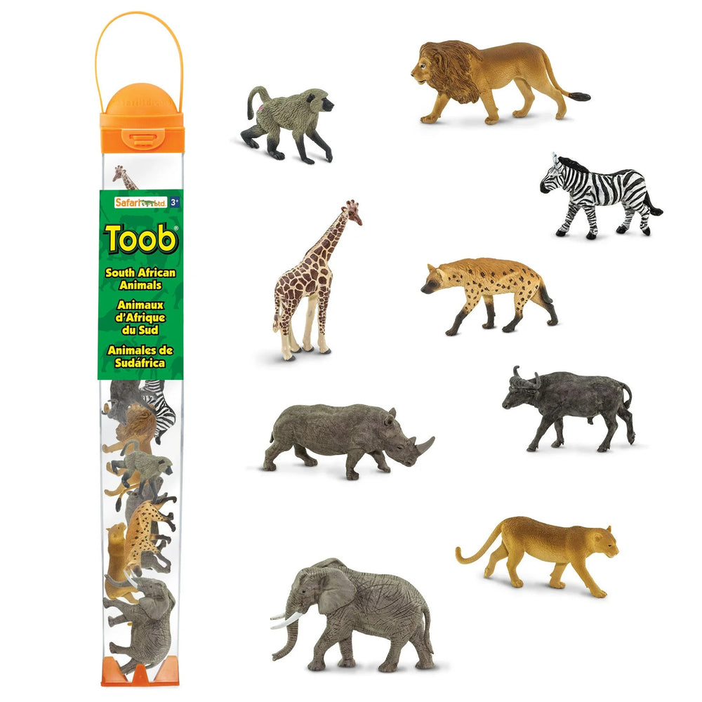 Figurenset in einer Tube TOOB – Tiere Südafrikas - tablude.com