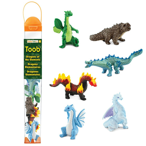 Figurenset in einer Tube TOOB – Drachen der Elemente - tablude.com