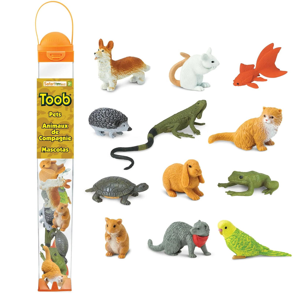 Figurenset in einer Tube TOOB – Haustiere - tablude.com