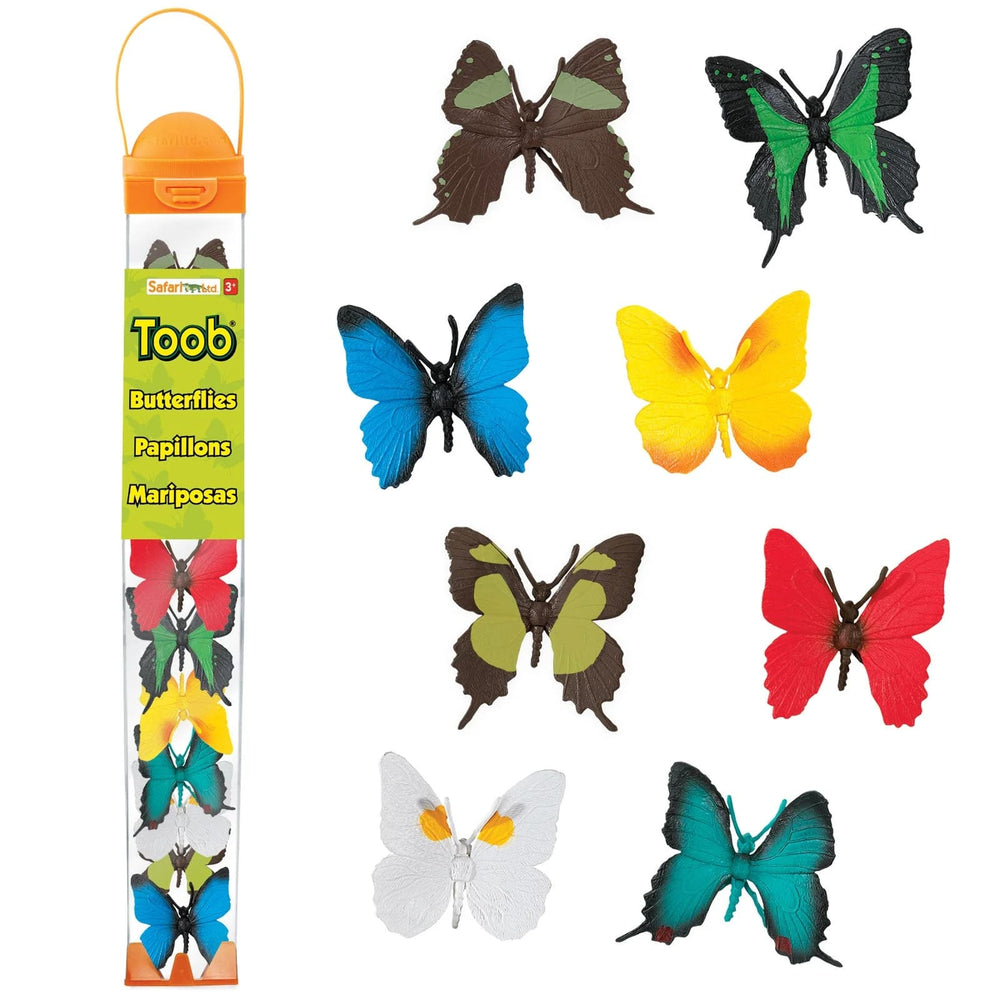 Figurenset in einer Tube TOOB – Schmetterlinge - tablude.com