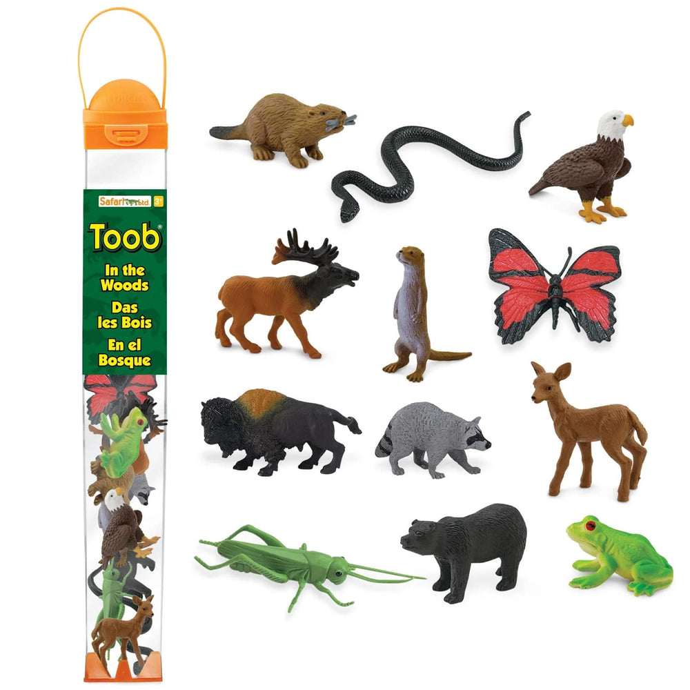 Figurenset in einer Tube TOOB – Waldtiere - tablude.com