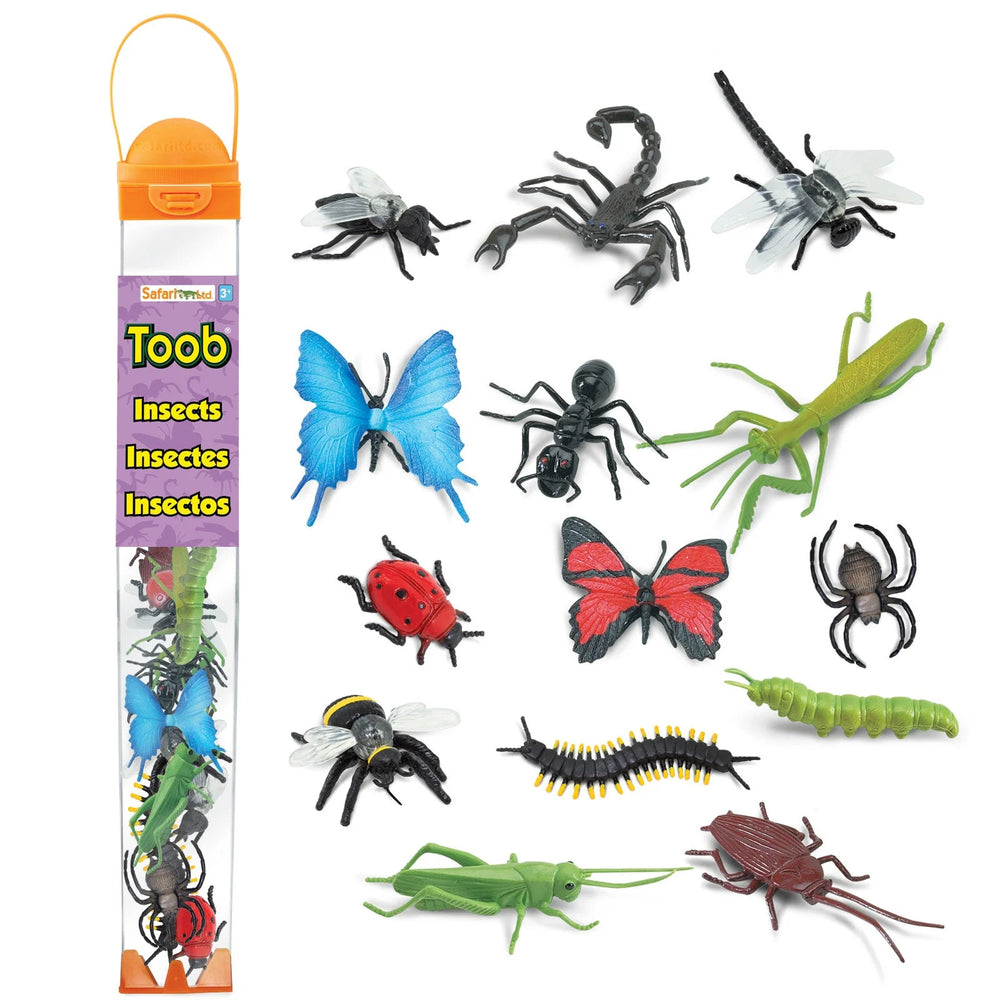 Figurenset in einer Tube TOOB - Insekten - tablude.com