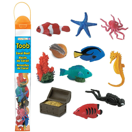 Figurenset in einer Tube TOOB - Korallenriff - tablude.com