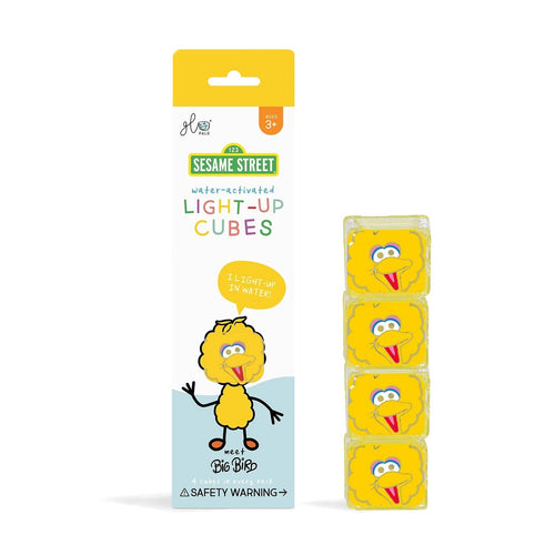 Sensorische Würfel, die im Wasser leuchten Großer Vogel – gelb/orange - tablude.com