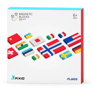 Magnetische Bausteine Flaggen