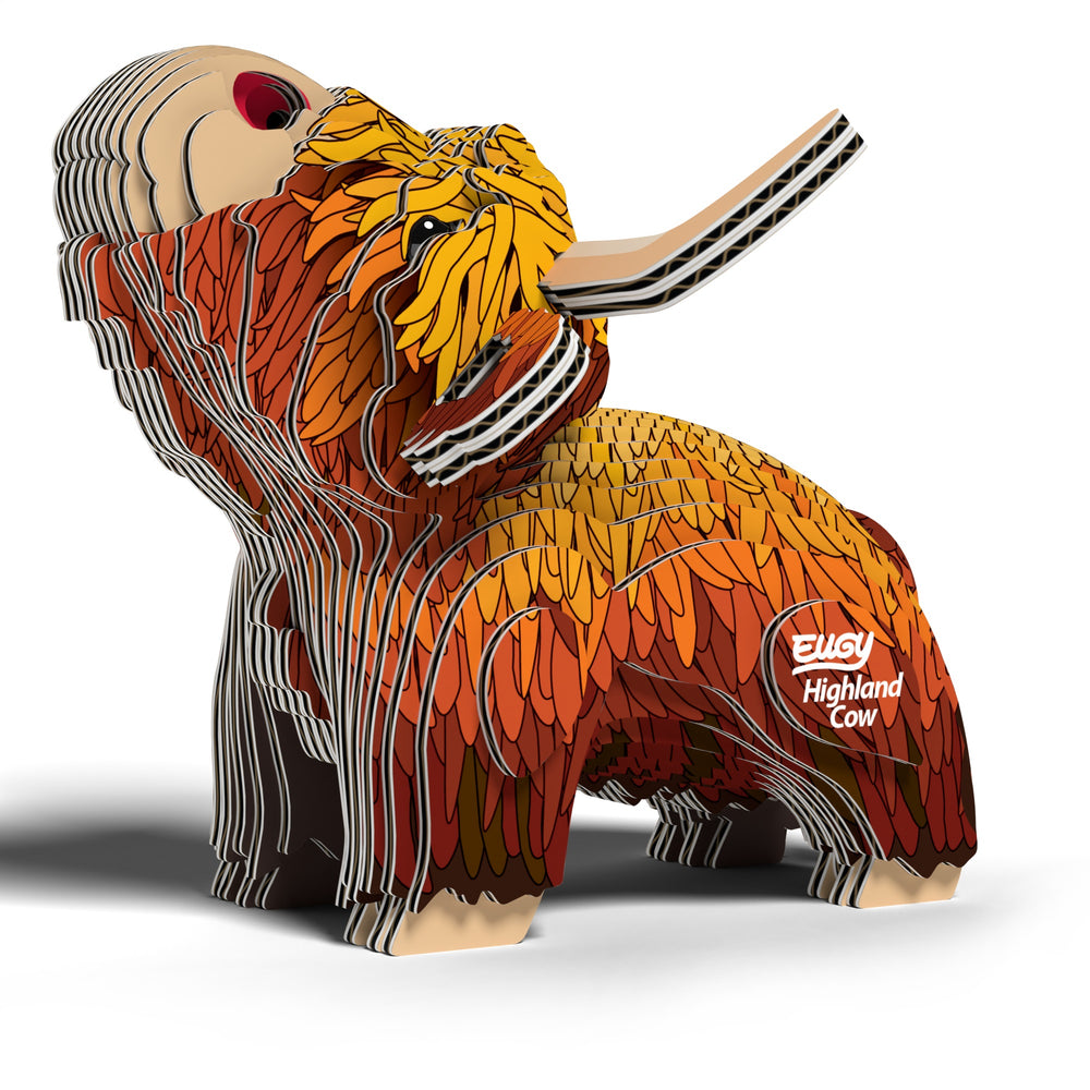 Öko-Puzzle 3D – Schottische Kuh - tablude.com