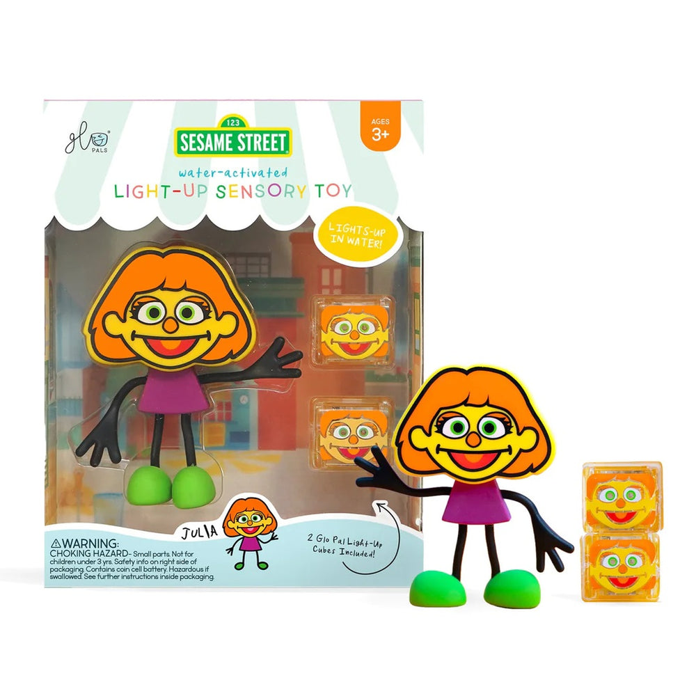 Badefigur Julia – Set mit zwei Sensorik-Würfeln, die im Wasser leuchten - tablude.com