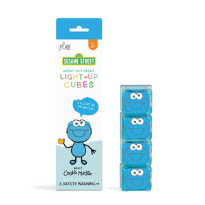 Sensorik-Würfel, die im Wasser leuchten Cookie Monster Sesamstraße – blau - tablude.com