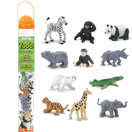 Figurenset in einer Tube TOOB – Kleine Zootiere - tablude.com