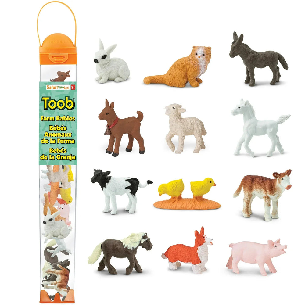 Figurenset in einer Tube TOOB - Kleine Tiere auf dem Land - tablude.com