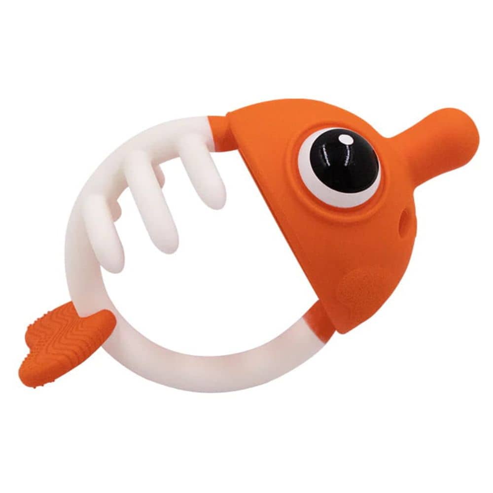 3-in-1-Beruhigungsbeißring - Fisch Orange