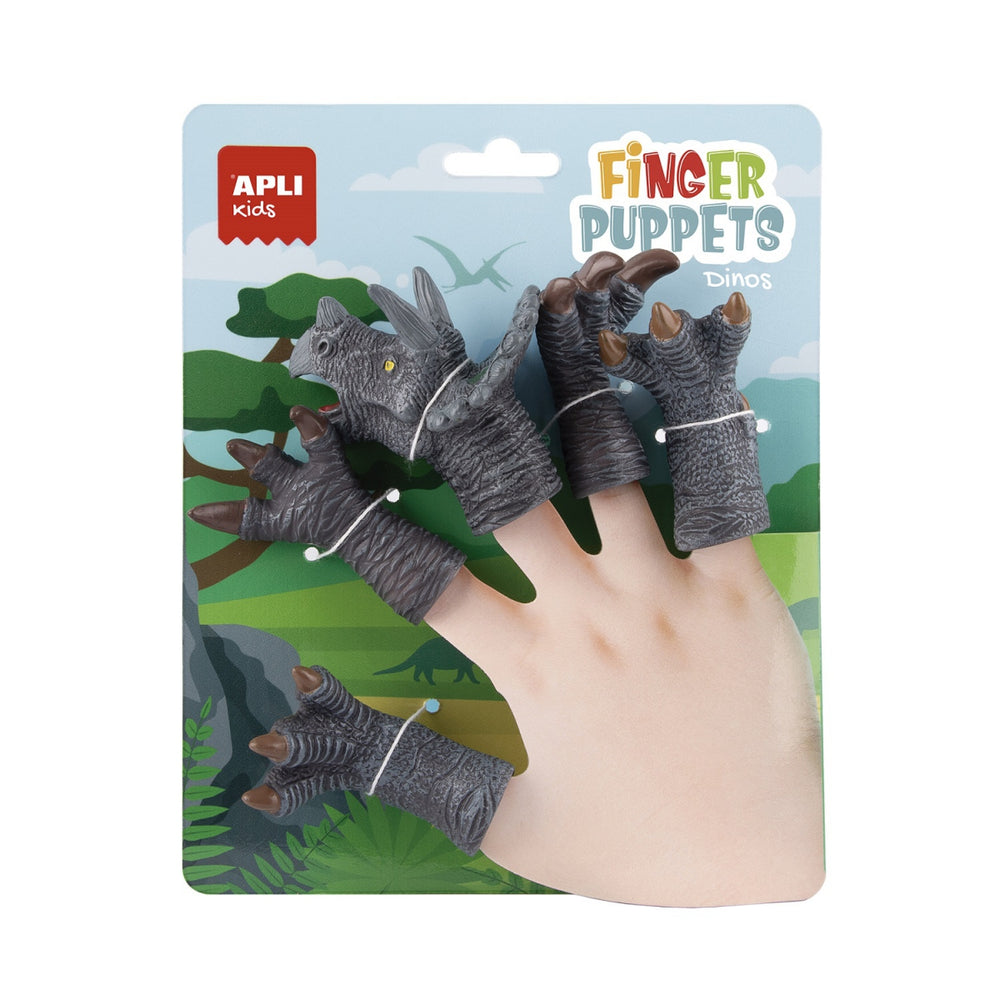 Fingerpuppen – Triceratops-Dinosaurier - tablude.com