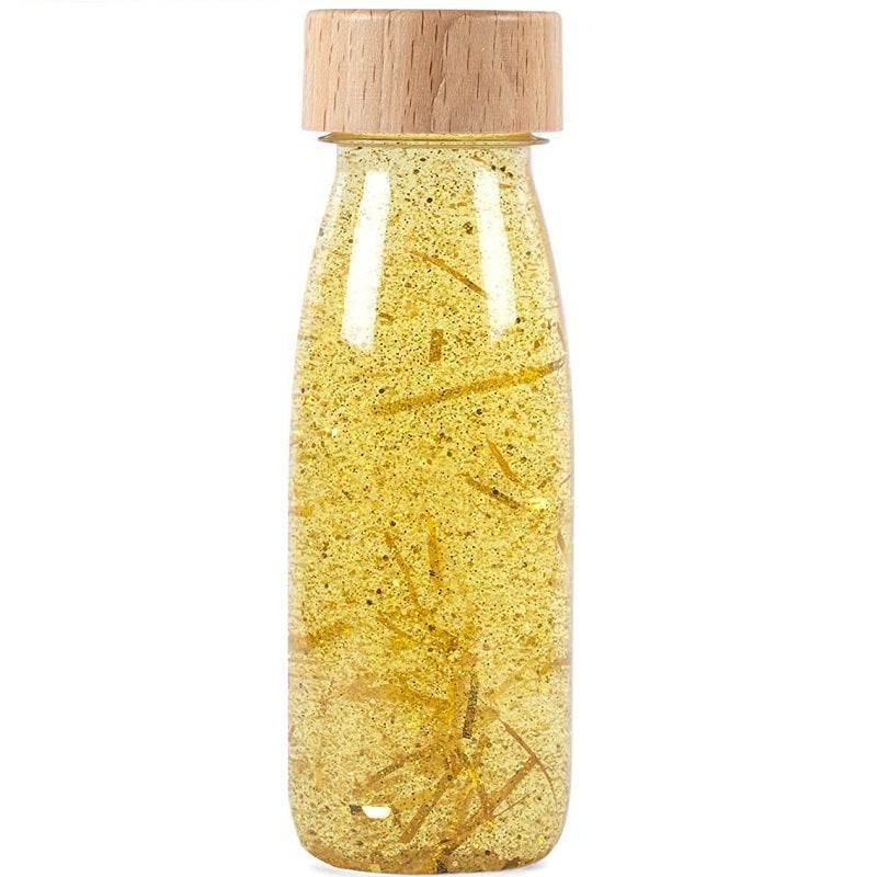 Sensorische Flasche FLOAT – Gold - tablude.com