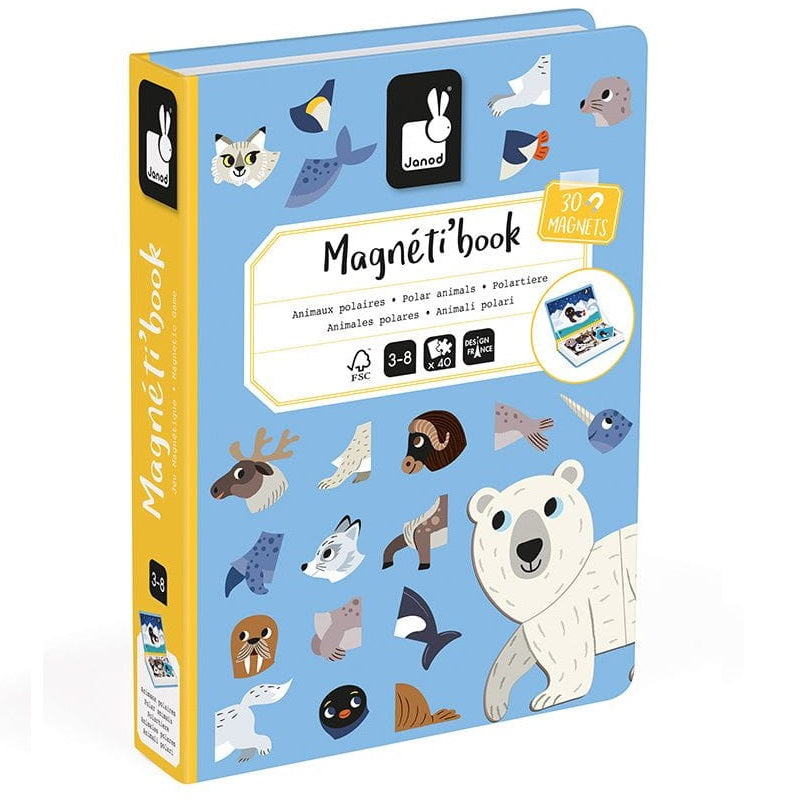 Magnetisches Puzzle Magnetibook – Polar-Tiere - tablude.com