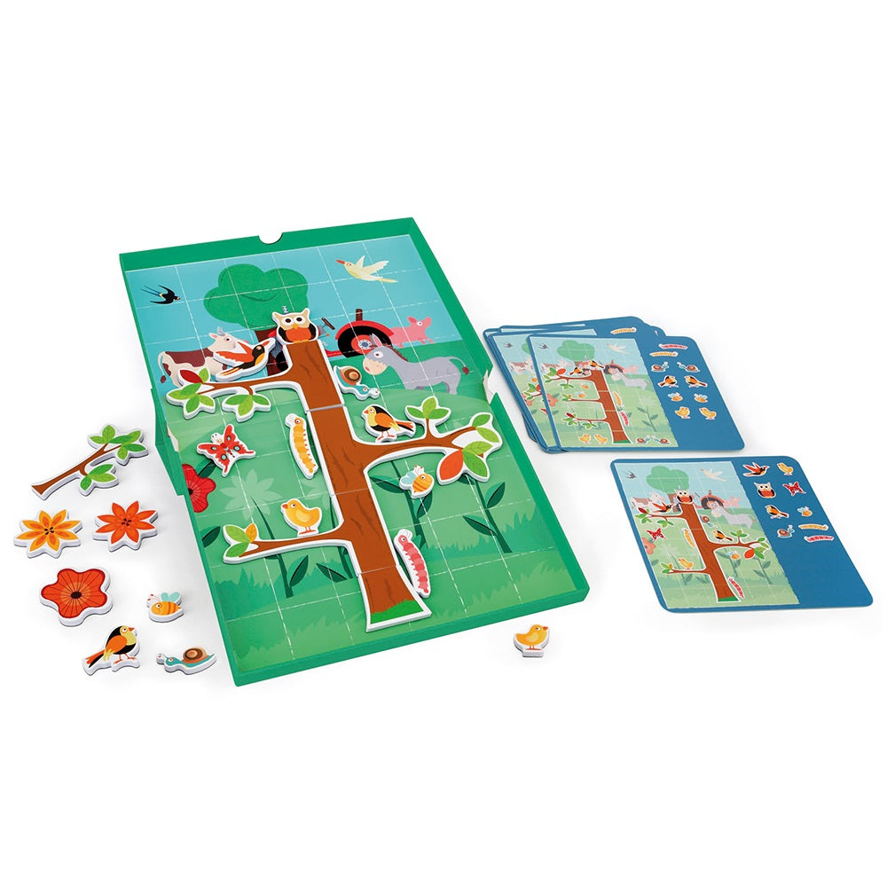 Magnetisches Puzzle mit 20 Aufgabenkarten von Edulogic – Bauernhof