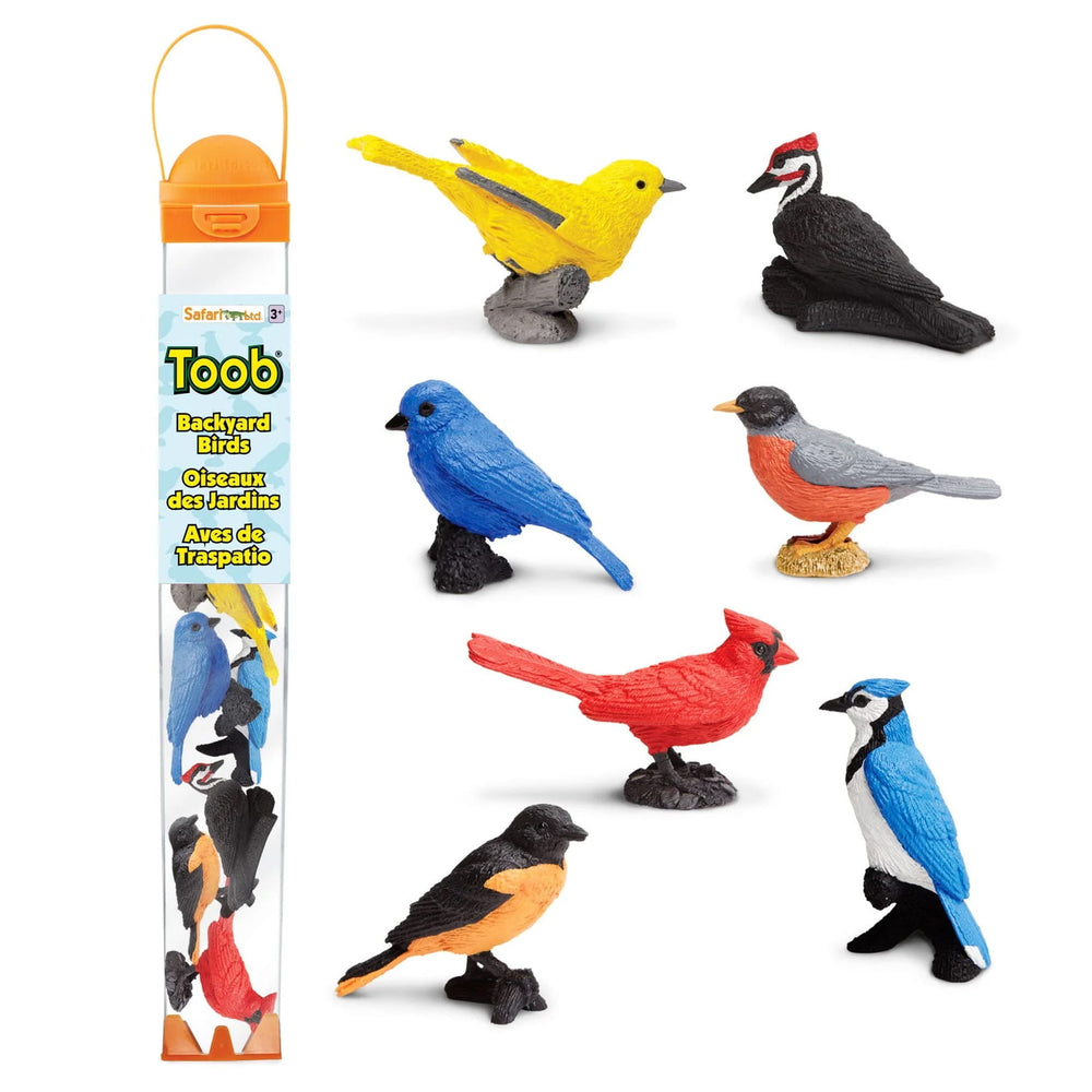 Figurenset in einer TOOB-Röhre – Gartenvögel - tablude.com