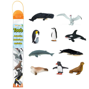 Figurenset in einer TOOB-Röhre – Tiere der Antarktis - tablude.com
